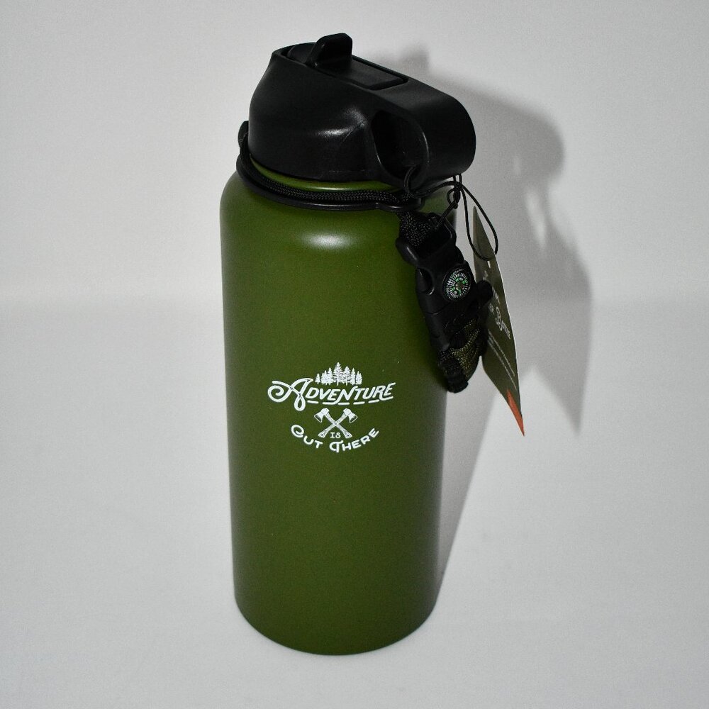 Berkshire Survival Water Bottle in Green ##BR2-58829 NWT Details: Stainless stee